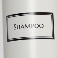 Silkscreened Cosmo/Bullet White Single Shower Bottle