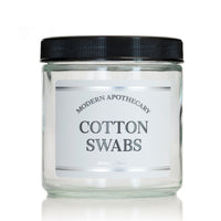 Clear 16 oz Glass Jar with "Modern Apothecary" Label and Lid