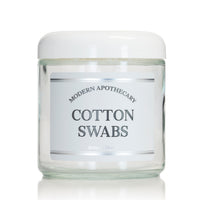 Clear 16 oz Glass Jar with "Modern Apothecary" Label and Lid