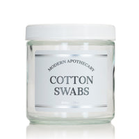 Clear 16 oz Glass Jar with "Modern Apothecary" Label and Lid