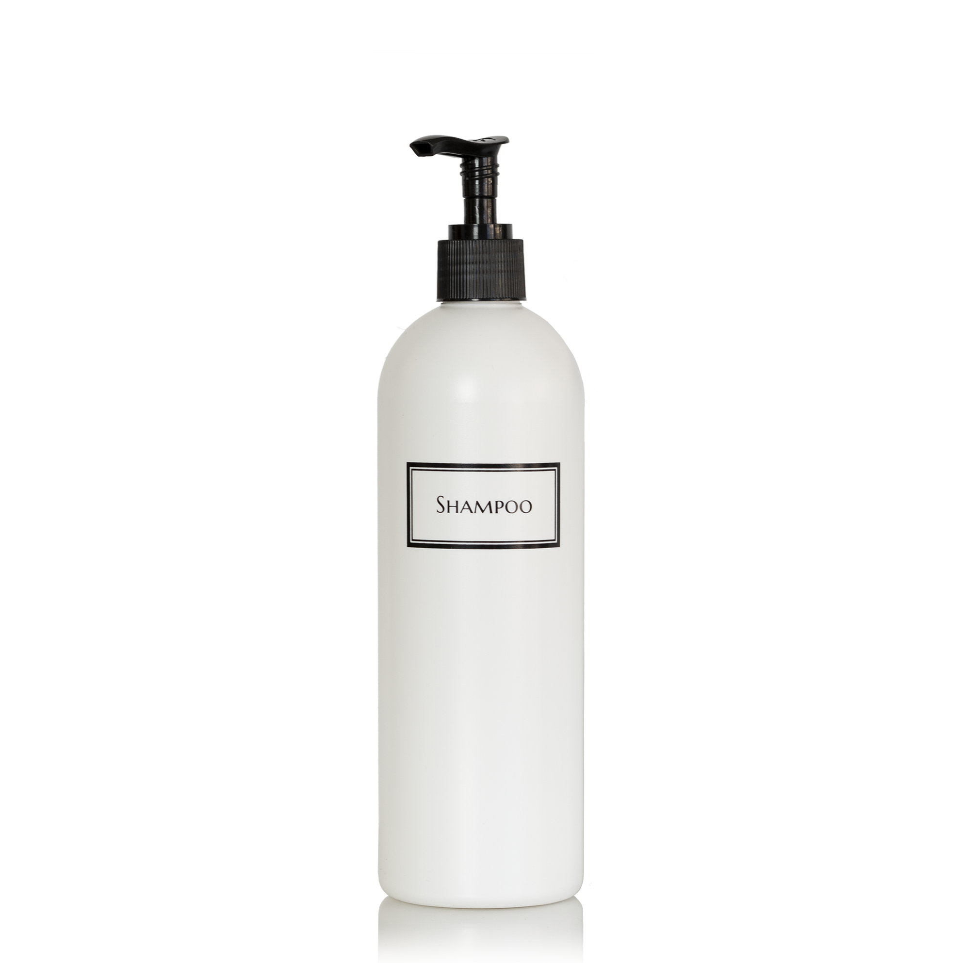 Silkscreened Cosmo/Bullet White Single Shower Bottle