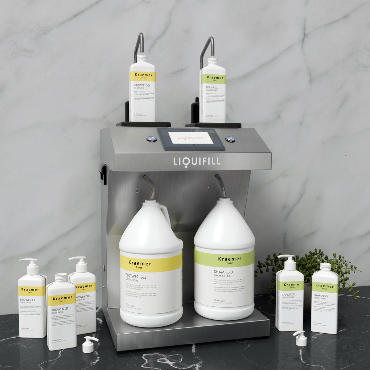 Hotel Emporium LiquiFill Hospitality Liquid Refilling Machine, Dual Model