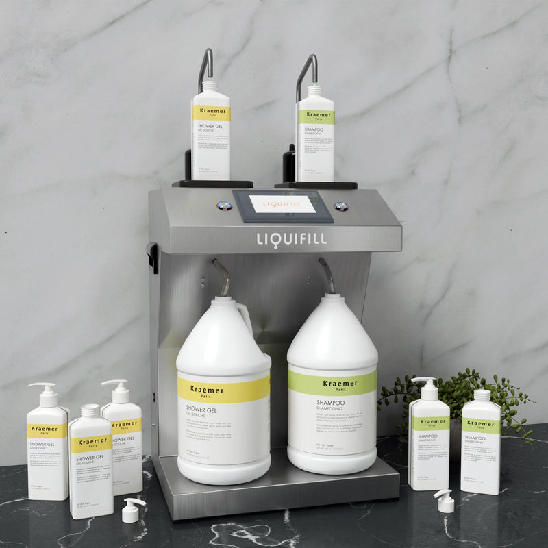 Hotel Emporium LiquiFill Hospitality Liquid Refilling Machine, Dual Model