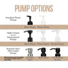 Customized Clear PET Plastic Pump Bottle With Front Facing Waterproof Label