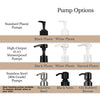 Clear "Modern Apothecary" Plastic Shower Bottle Trio