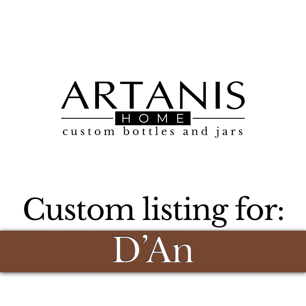 Custom Listing for D'An