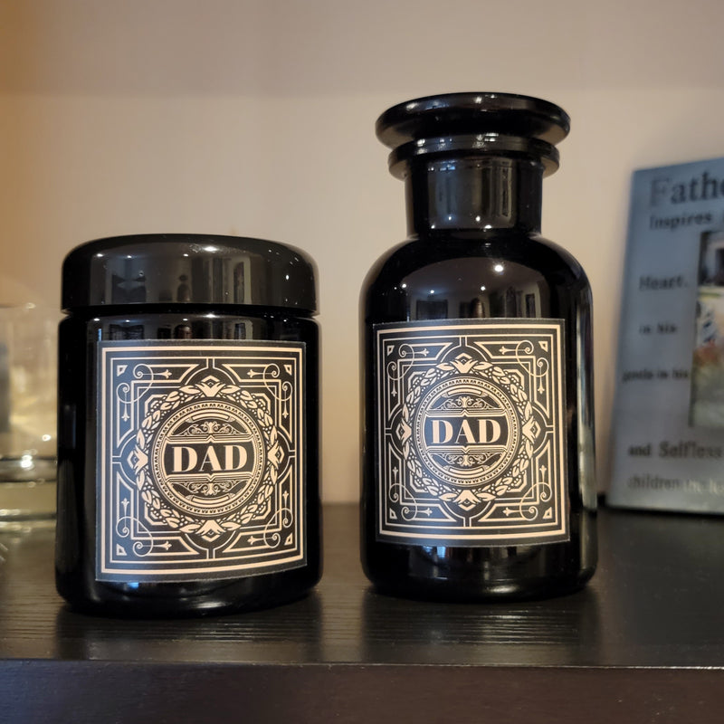 250ml Miron Violetglass apothecary jar and wide neck jar gifts for dad