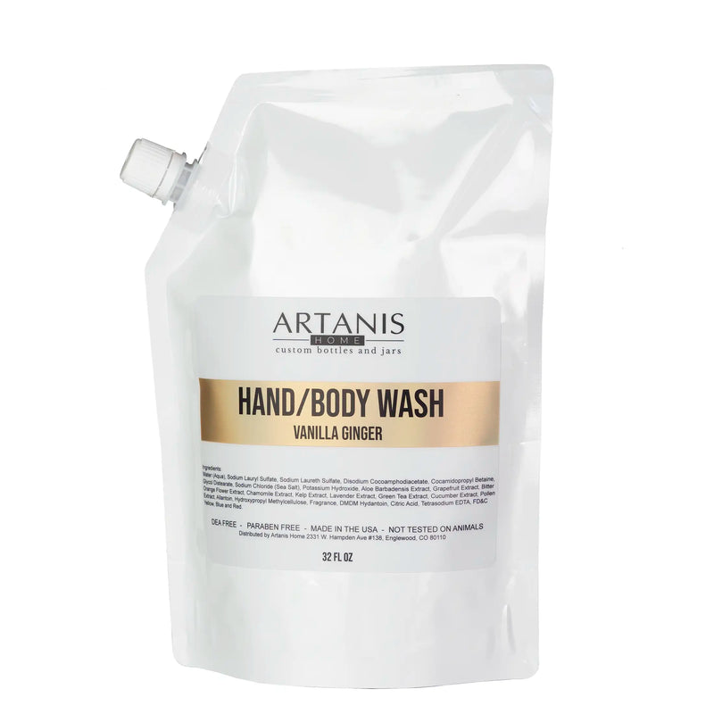Liquid Hand/Body Wash Refill, Vanilla Ginger 32 oz