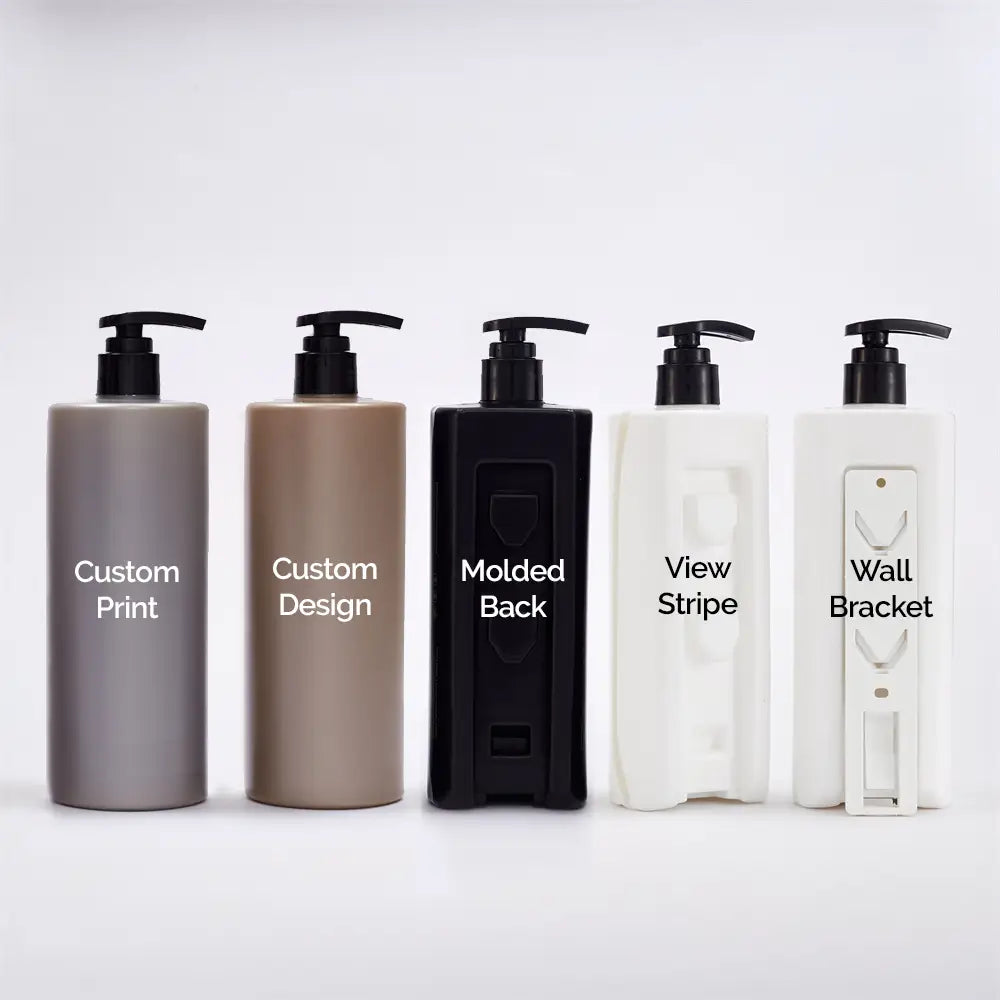 Floating View Stripe Refillable Custom Printed Dispenser, 480ml