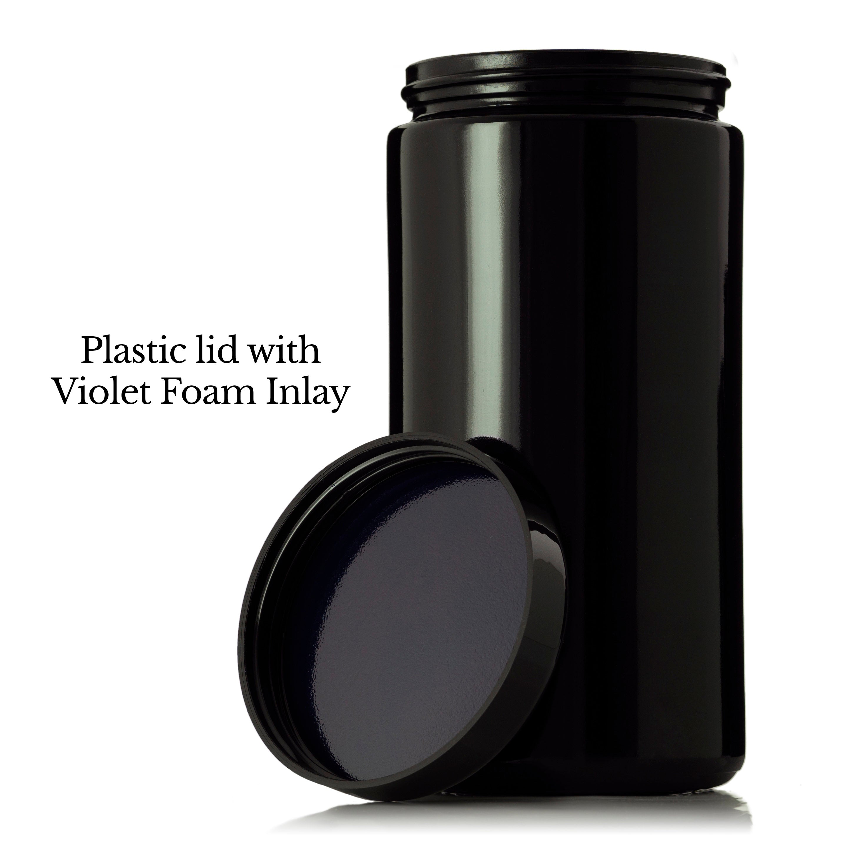 1 Liter Wide Neck Ultraviolet Black Glass Storage Jar – Artanis Home