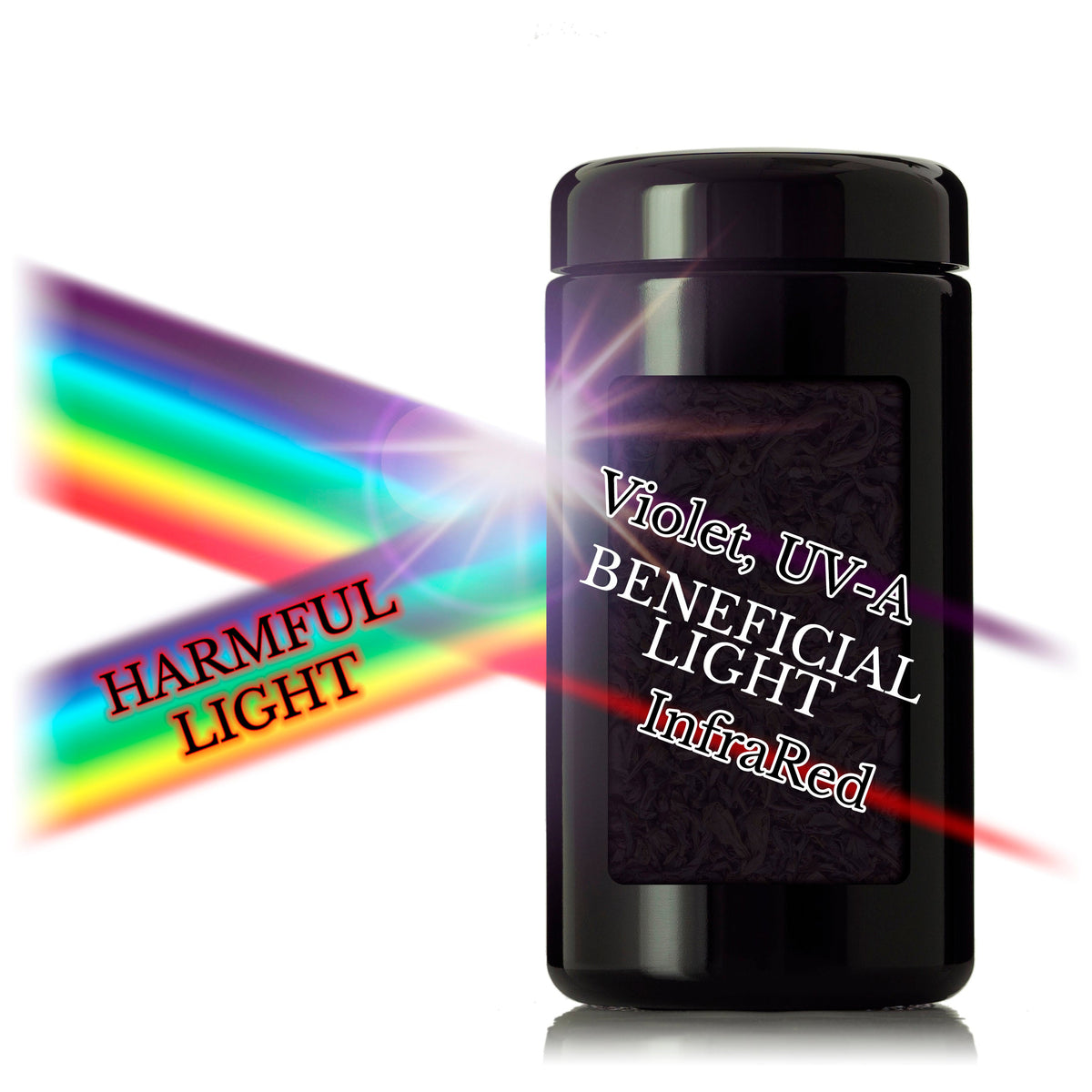 Customized Miron UV Glass Jar 500 ml (16 oz )