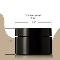 Miron Ultraviolet Glass Child-Resistant Low Profile Jar 240ml (8 oz )