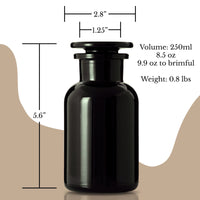 Miron Ultraviolet Glass Apothecary Jar 250ml (8 oz)