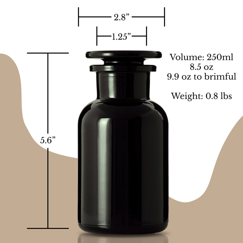 Miron Ultraviolet Glass Apothecary Jar 250ml (8 oz)