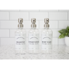 Clear "Modern Apothecary" Plastic Shower Bottle Trio