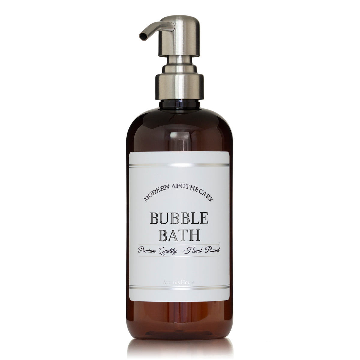 Amber "Modern Apothecary" PET Plastic Bottle