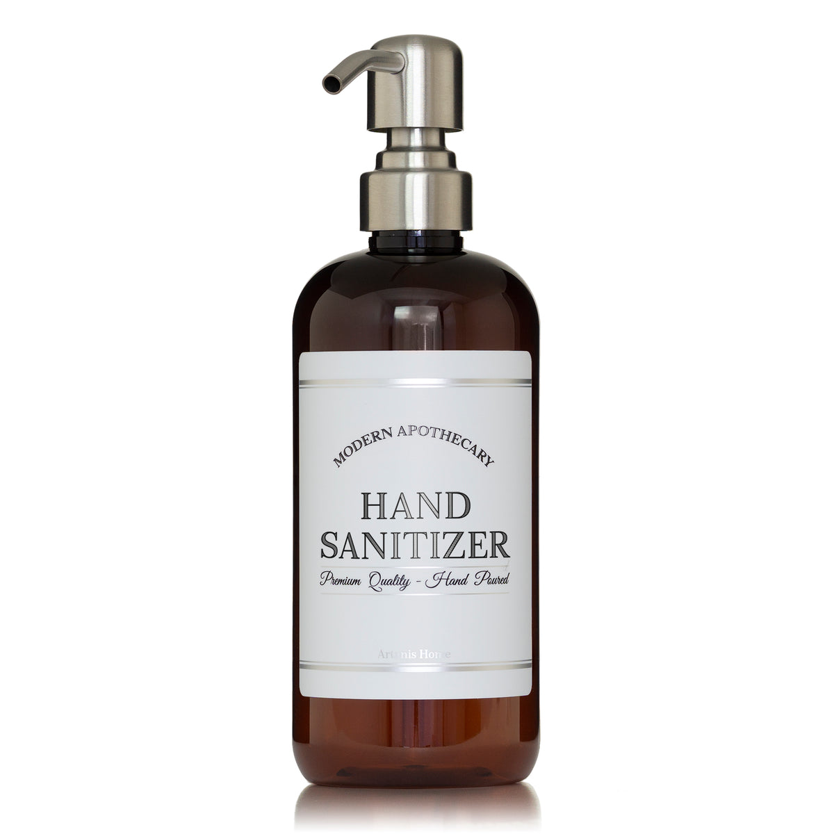 Amber "Modern Apothecary" PET Plastic Bottle