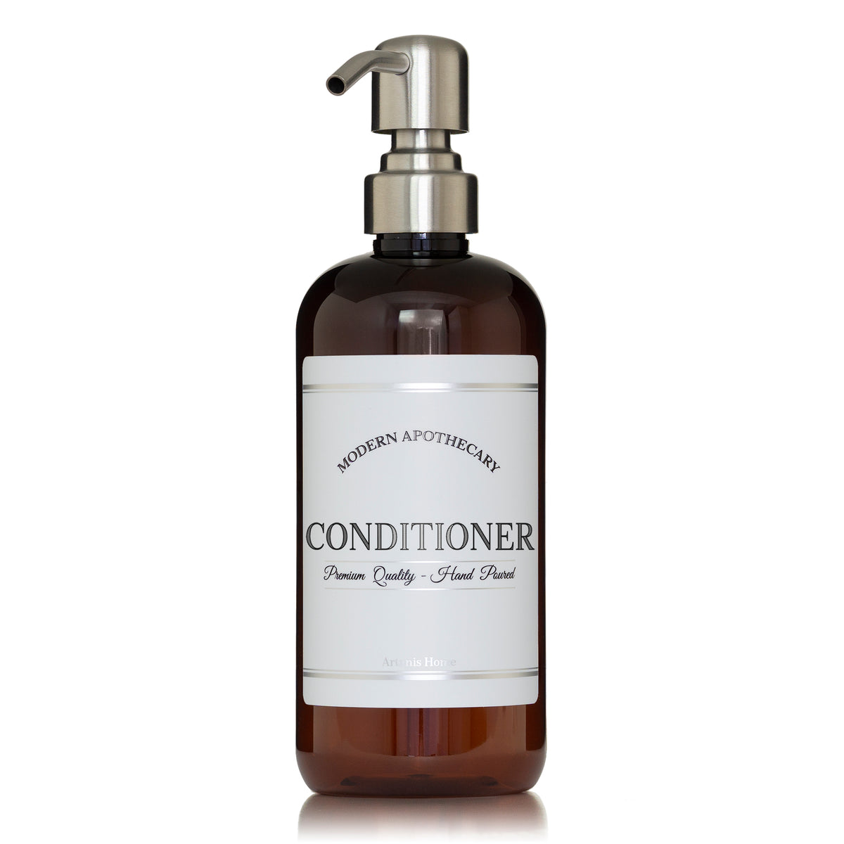 Amber "Modern Apothecary" PET Plastic Bottle