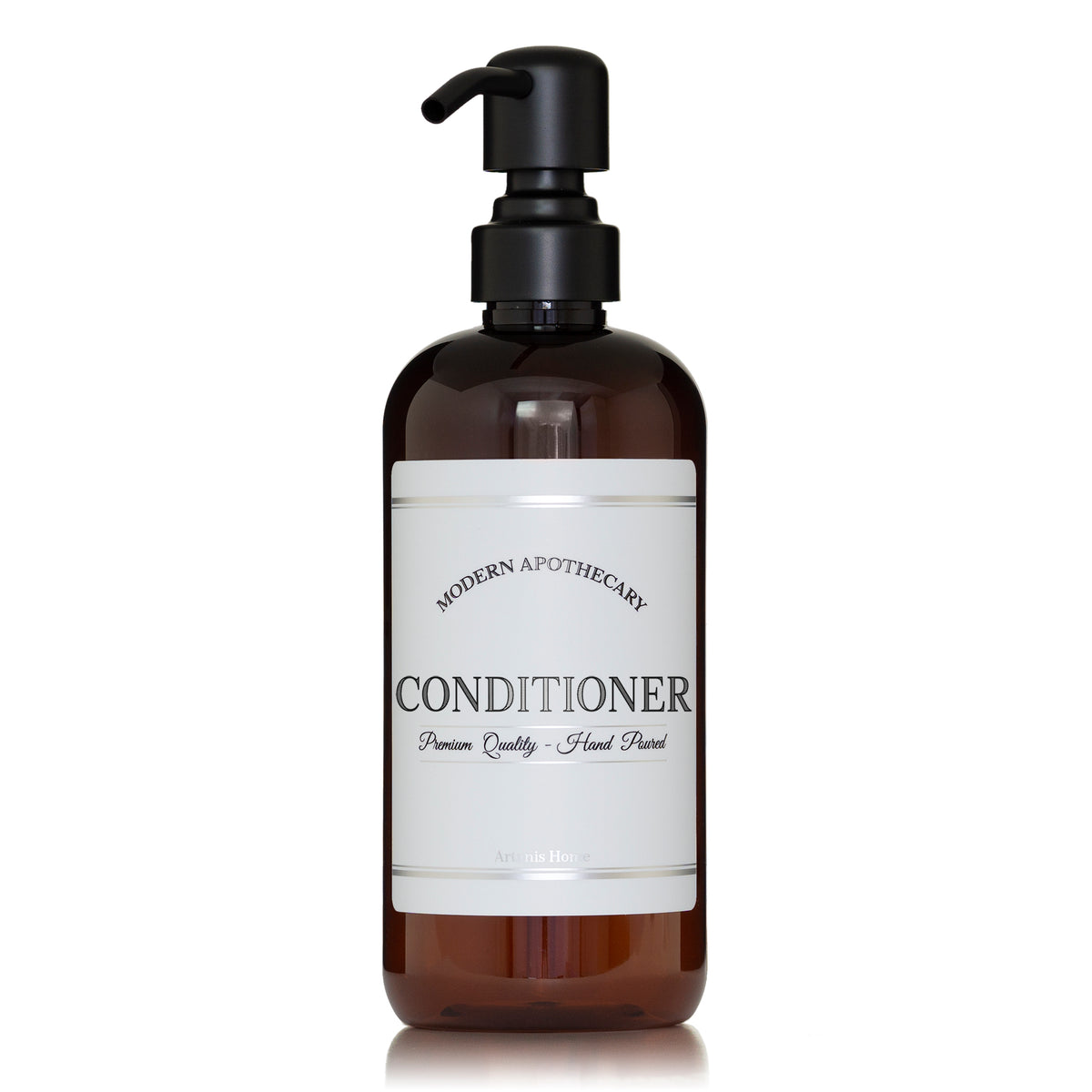 Amber "Modern Apothecary" PET Plastic Bottle