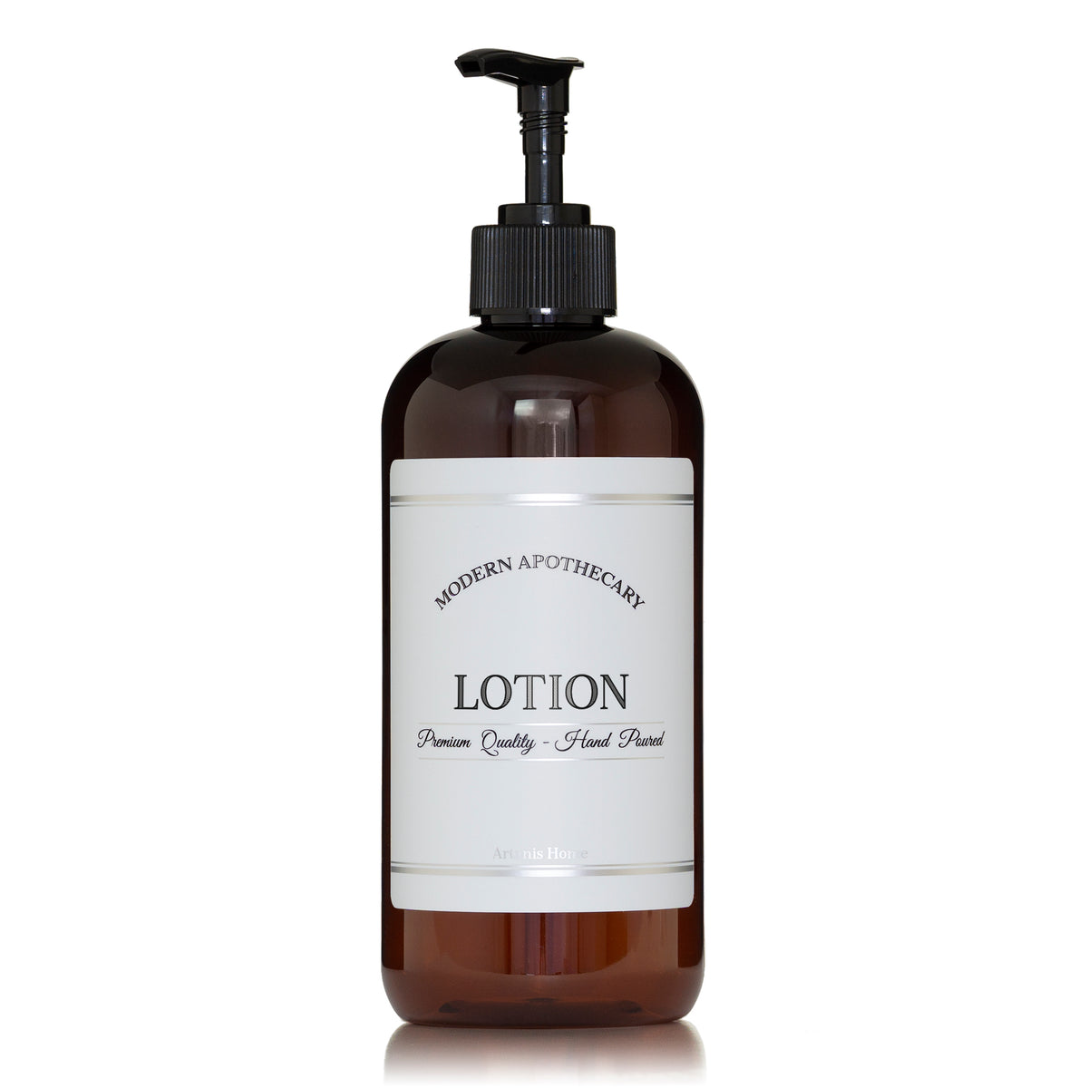 Amber "Modern Apothecary" PET Plastic Bottle