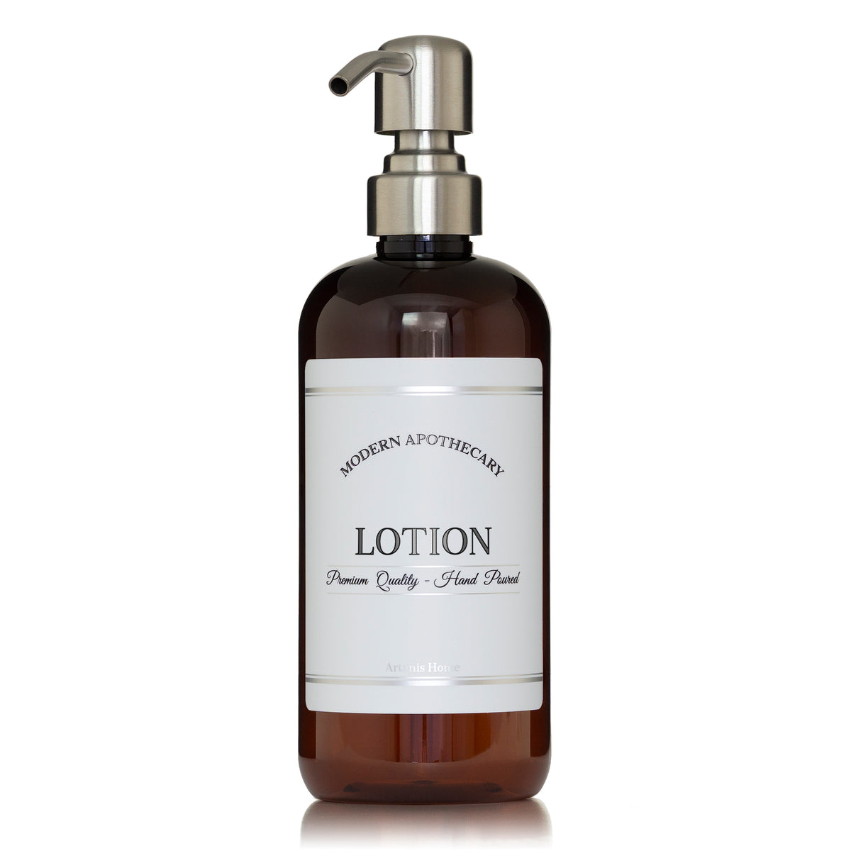 Amber "Modern Apothecary" PET Plastic Bottle