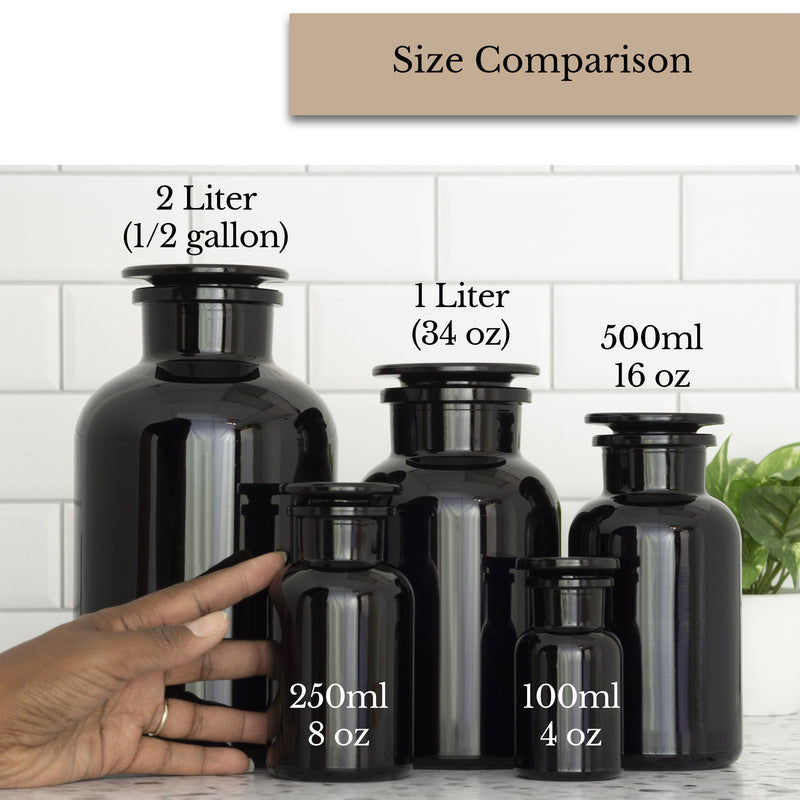 Miron Ultraviolet Glass Apothecary Jar 250ml (8 oz)